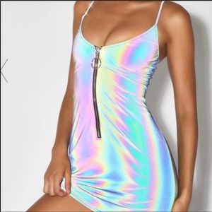 Reflective Mini Dress